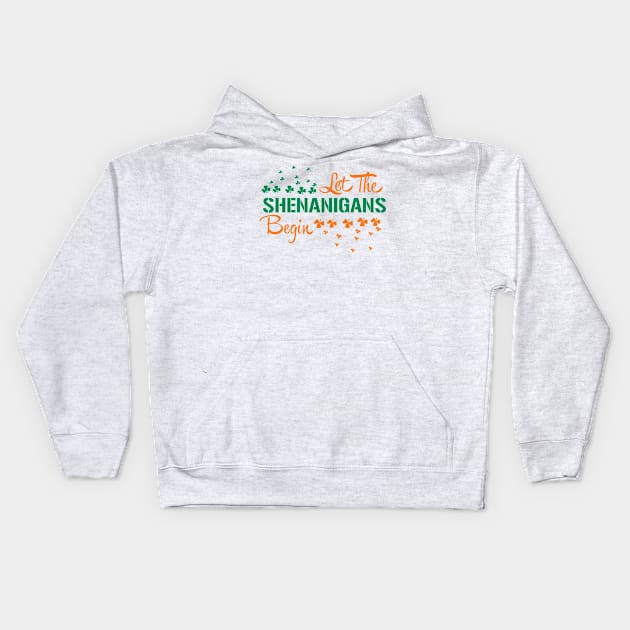 LET THE SHENANIGANS BEGIN Kids Hoodie by nektarinchen